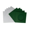 Picture of Round aperture square cards - Christmas Green (Pack of 5)