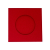 Picture of Round aperture square cards - Christmas Red (Pack of 5)
