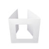 Picture of Square aperture square cards - White (Pack of 5)