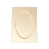 Picture of Oval Aperture A6 Cards - Cream (Pack Of 5)