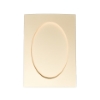Picture of Oval Aperture A6 Cards - Cream (Pack Of 5)