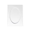 Picture of Oval Aperture A6 Cards - White (Pack Of 5)
