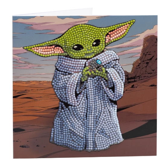 Picture of Grogu (Star Wars)- 18x18cm Crystal Art Card