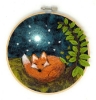 Picture of Sleepy Fox in a Hoop Needle Felting Kit