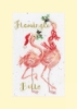 Picture of Flamingle Bells - Christmas Card Cross Stitch Kit by Bothy Threads