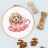Picture of Teacup Pup - (Hannah Dale) Cross Stitch Kit by Bothy Threads