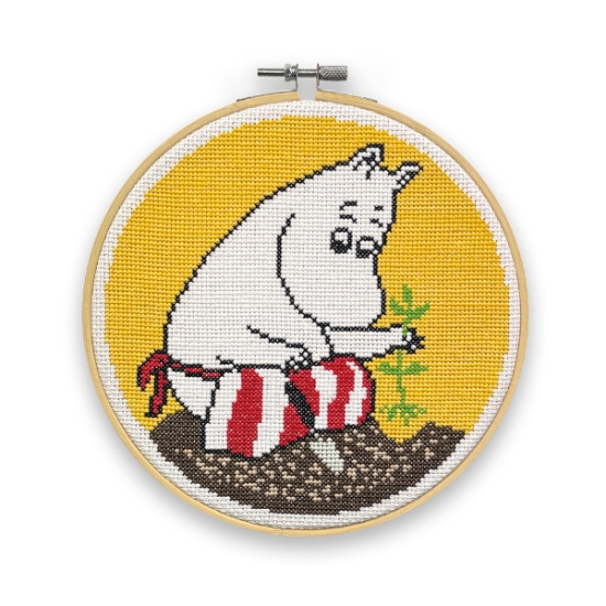 Picture of Moominmamma Planting Cross Stitch Kit