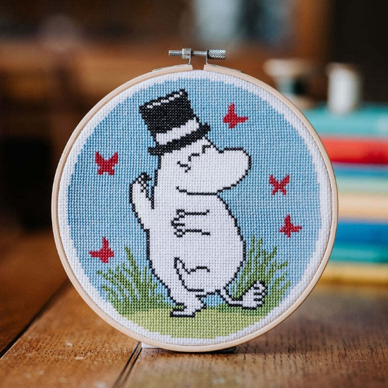 Picture of Moominpappa Dancing Cross Stitch Kit