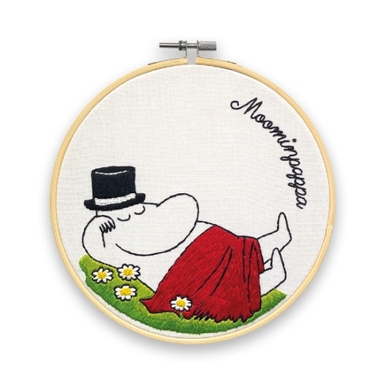 Picture of Moominpappa Snoozing Embroidery Kit