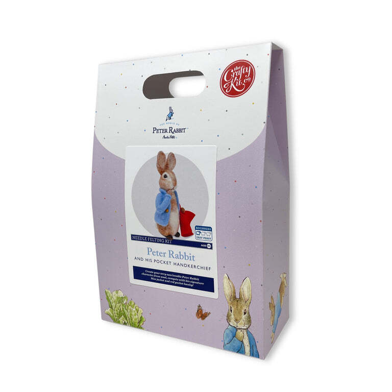 Peter Rabbit and his Pocket Handkerchief Needle Felting Kit | Stitchtastic