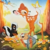 Picture of Bambi and Friends 18x18cm Crystal Art Card