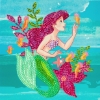 Picture of Ariel 18x18cm Crystal Art Card
