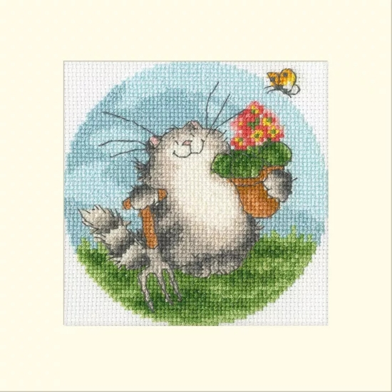 Picture of Seeds of Love Greetings Card Cross Stitch Kit by Bothy Threads