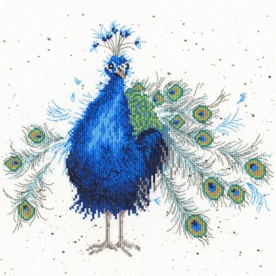 Picture of Hannah Dale - Practically Perfect Peacock Cross Stitch Kit by Bothy Threads