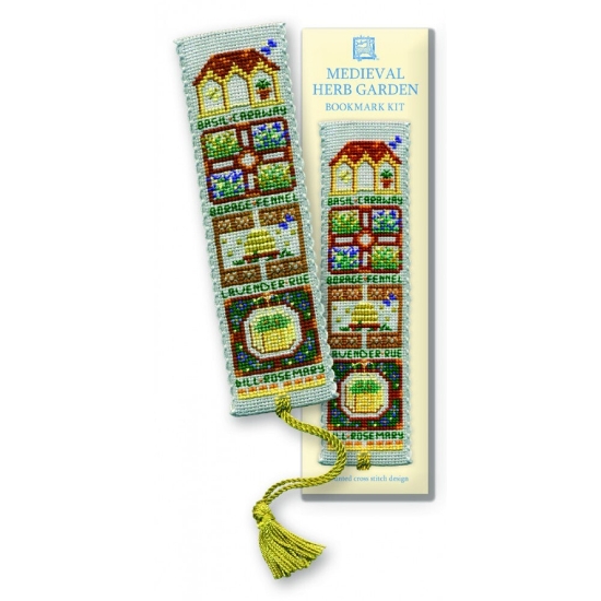 Picture of Medieval Herb Garden Bookmark Cross Stitch Kit