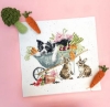 Picture of Sleeping on the Job Border Collie and Rabbits - (Hannah Dale) Cross Stitch Kit By Bothy Threads
