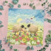 Picture of Butterflies and Babies Sheep Cross Stitch Kit By Bothy Threads