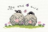 Picture of Life's Simple Pleasures Sheep Cross Stitch Kit By Bothy Threads