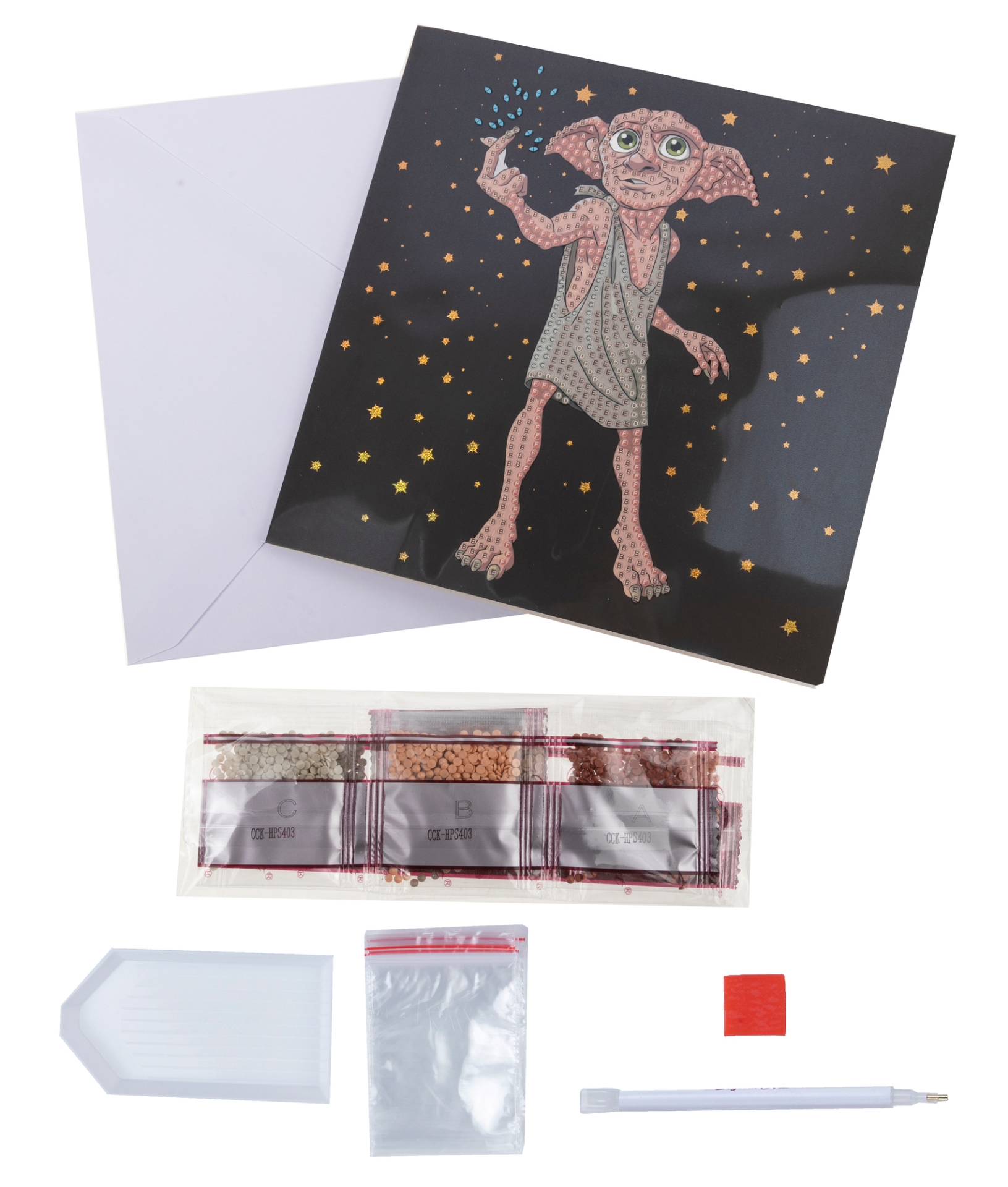 Dobby the House Elf 18x18cm Crystal Art Card | Stitchtastic