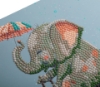 Picture of Cute Baby Elephant 18x18cm Crystal Art Card