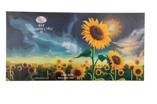 Picture of Soulful Sunflower 18x18cm Crystal Art Card