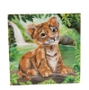 Picture of Tiger Cub 18x18cm Crystal Art Card