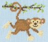 Picture of Monkey Mayhem Cross Stitch Kit by Bothy Threads