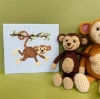 Picture of Monkey Mayhem Cross Stitch Kit by Bothy Threads