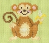 Picture of Monkey Madness Cross Stitch Kit by Bothy Threads