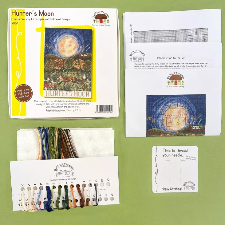Hunter's Moon - Cross Stitch Kit By Bothy Threads | Stitchtastic