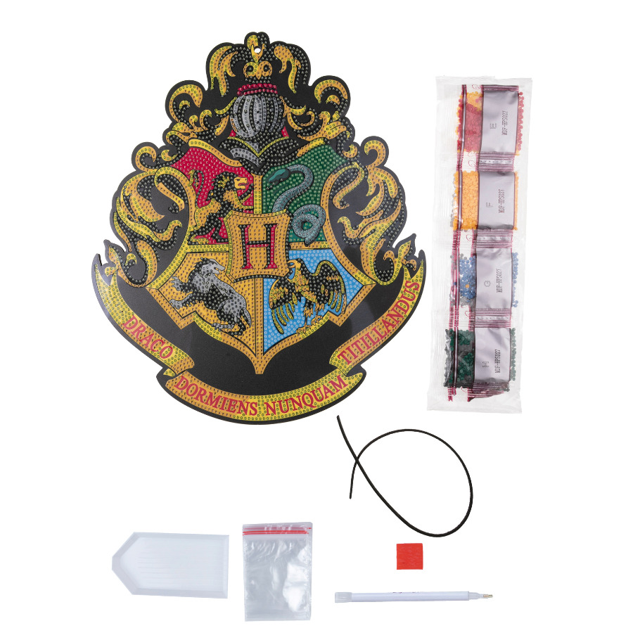 Harry Potter: Set Di 4 Targhe Da Parete Con Stemmi Delle Case Di Hogwarts