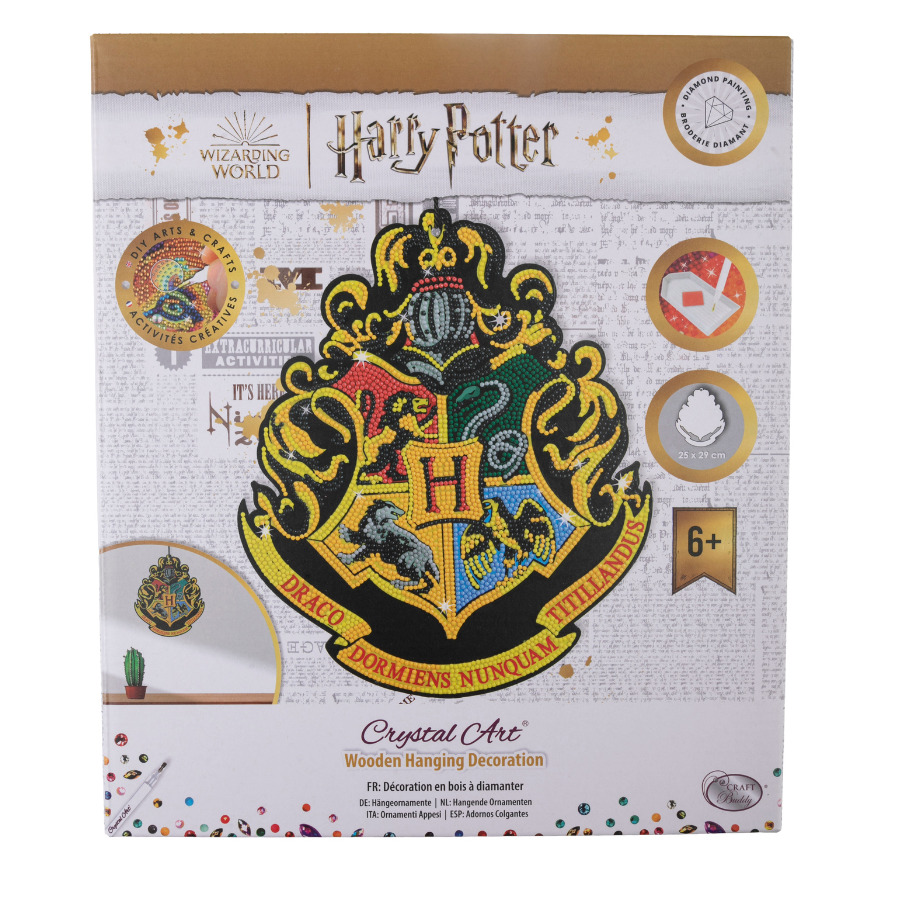 Harry Potter: Set Di 4 Targhe Da Parete Con Stemmi Delle Case Di Hogwarts