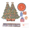Picture of Presents by the Christmas Tree with Baubles - 3D Crystal Art