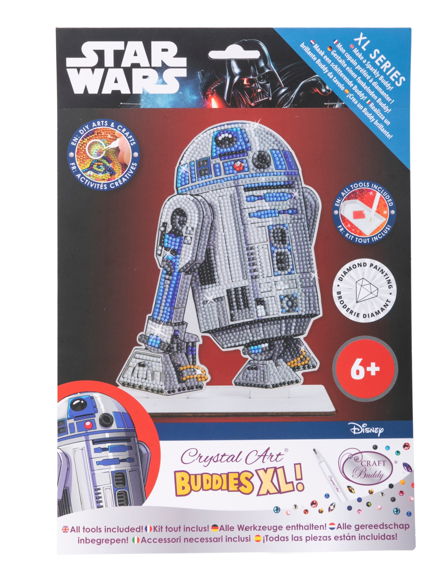 R2-D2 - Crystal Art XL Buddy (Star Wars) | Stitchtastic
