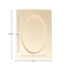 Picture of Oval Aperture A6 Cards - Cream (Pack Of 5)