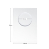 Picture of Round Aperture A6 Cards - White (Pack Of 5)
