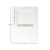 Picture of Square Aperture A6 Cards - White (Pack Of 5)