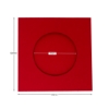 Picture of Round aperture square cards - Christmas Red (Pack of 5)