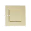 Picture of Square aperture square cards - Cream (Pack of 5)