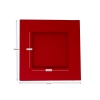 Picture of Square aperture square cards - Christmas Red (Pack of 5)