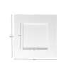 Picture of Square aperture square cards - White (Pack of 5)