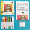 Picture of The Menagerie: Vibrance Frogs Cross Stitch Kit by Bothy Threads