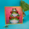 Picture of The Menagerie: Vibrance Frogs Cross Stitch Kit by Bothy Threads