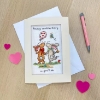 Picture of You'll Do Rabbits Greetings Card Cross Stitch Kit by Bothy Threads