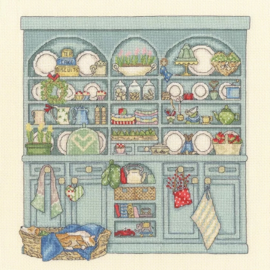 Picture of Country Dresser Cross Stitch Kit by Bothy Threads