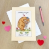 Picture of Big Bear Hugs Card Cross Stitch Kit by Bothy Threads