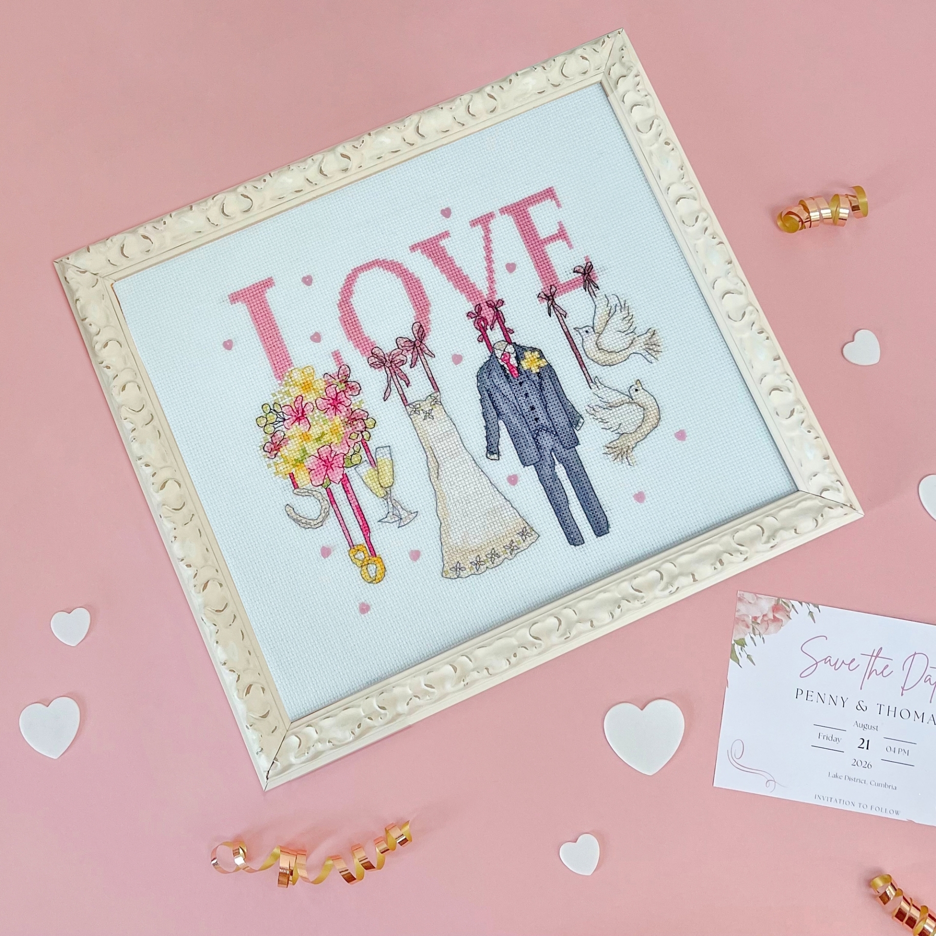 It Must Be Love Cross Stitch Kit By Bothy Threads | Stitchtastic
