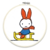 Picture of Miffy Sledging Embroidery Kit With a Hoop
