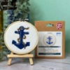 Picture of Anchor in a Mini Hoop Needle Felting Kit