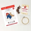 Picture of  Just Dropping In! (Paddington Bear) Mini Cross Stitch Kit With Hoop